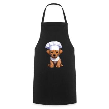 Restaurateur Labrador Retriever Cuisine Chien Chiot - Tablier de cuisine - noir - Devant - AI Model Male 185 dark (185cm)