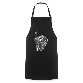 Rock & Peak Festival – Design Musical - Tablier de cuisine - noir - Devant - AI Model Male 185 dark (185cm)