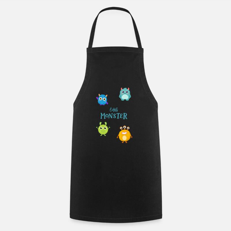 Little monsters - Cooking Apron - black