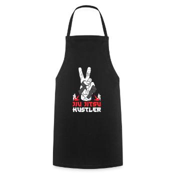 Brazilian Jiu Jitsu MMA Bjj Hugger - Kochschürze - Schwarz - Vorne - AI Model Male 185 dark (185cm)