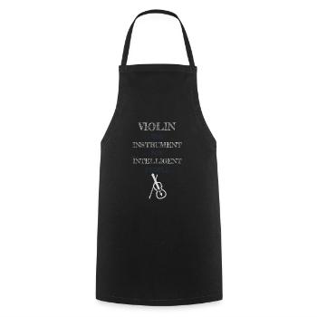 Instrument de violon pour personnes intelligentes Gris - Tablier de cuisine - noir - Devant - AI Model Male 185 dark (185cm)