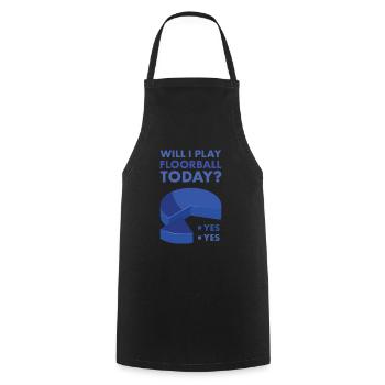 Sport Will I Play Floorball - Cooking Apron - black - Front - AI Model Male 185 dark (185cm)