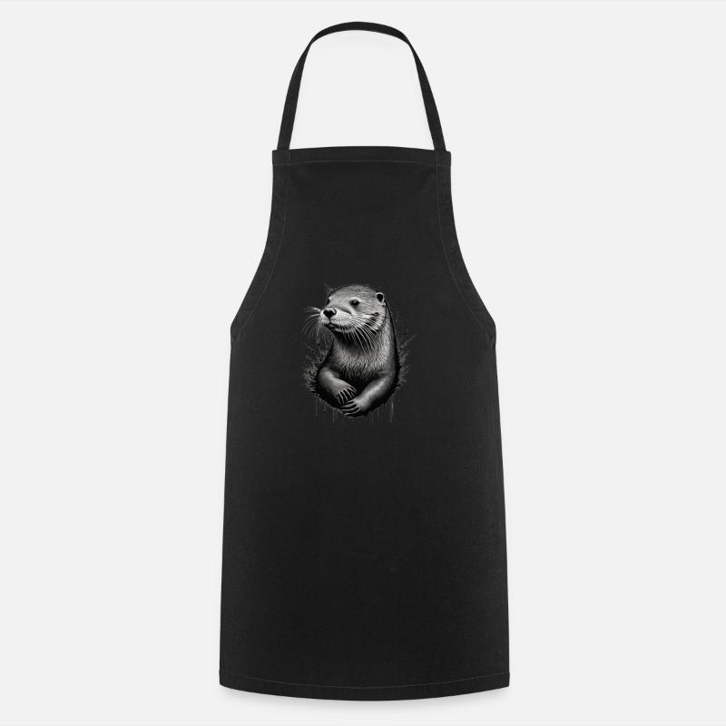 Loutre - Tablier de cuisine - noir