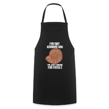 Fossil hunters in search of clues - Cooking Apron - black - Front - AI Model Male 185 dark (185cm)