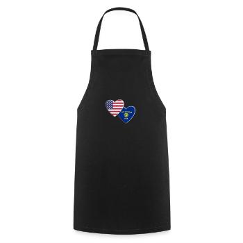 USA American State Of Oregon Flag Patriotic 4th - Cooking Apron - black - Front - AI Model Male 185 dark (185cm)
