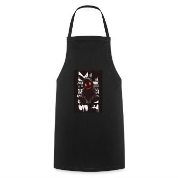 Cool Bunny by ART8NS Art ON Streetwear - Kochschürze - Schwarz - Vorne - AI Model Male 185 dark (185cm)