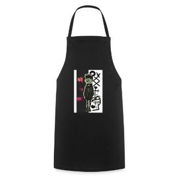 Bad Girl by ART8NS - Art ON Streetwear - Cooking Apron - black - Front - AI Model Male 185 dark (185cm)