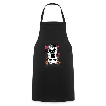 Maus par ART8NS - Art ON Streetwear - Tablier de cuisine - noir - Devant - AI Model Male 185 dark (185cm)