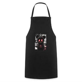 Maus par ART8NS - Art ON Streetwear - Tablier de cuisine - noir - Devant - AI Model Male 185 dark (185cm)