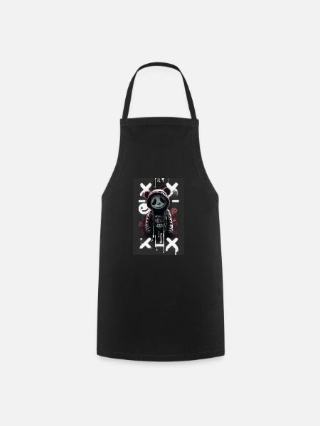 Panda by ART8NS - Art ON Streetwear - Kochschürze - Schwarz