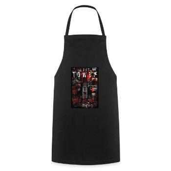 Lost Tower par ART8NS - Art ON Streetwear - Tablier de cuisine - noir - Devant - AI Model Male 185 dark (185cm)