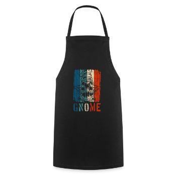 Gnome de jardin Gnome Noël chapeau pointu - Tablier de cuisine - noir - Devant - AI Model Male 185 dark (185cm)