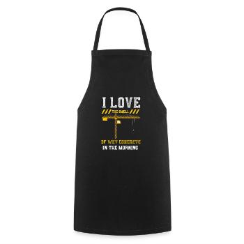 I Love The Smell Of Wet Concrete... - Cooking Apron - black - Front - AI Model Male 185 dark (185cm)