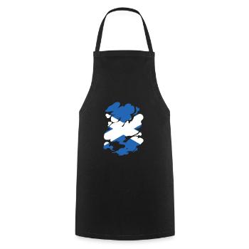 Scotland Flag Scottish Flag Alba GB UK - Cooking Apron - black - Front - AI Model Male 185 dark (185cm)