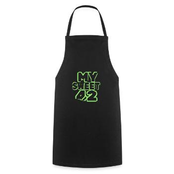 Sweet 42 - Cooking Apron - black - Front - AI Model Male 185 dark (185cm)