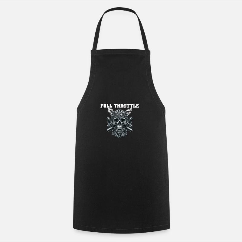 Vollgas - Full Throttle - Cooking Apron - black