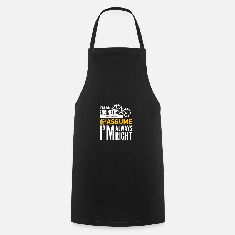 ingénieur - Tablier de cuisine - noir
