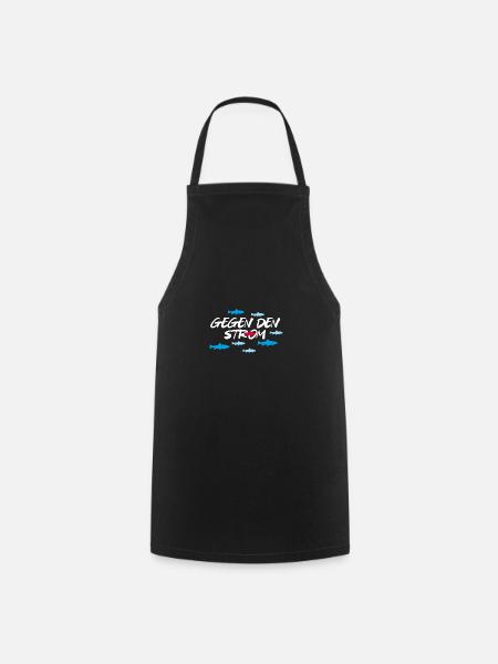 Against the tide - Cooking Apron - black