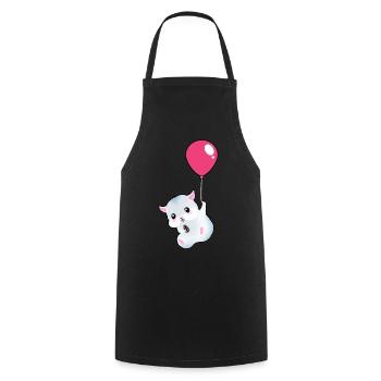 Un hamster Avec un tournesol Accroché - Tablier de cuisine - noir - Devant - AI Model Male 185 dark (185cm)
