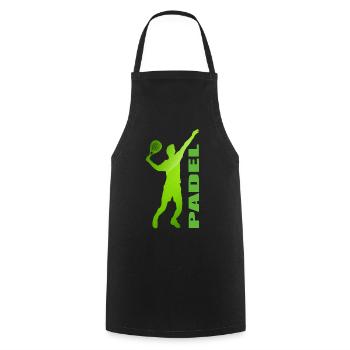 Padel - Cooking Apron - black - Front - AI Model Male 185 dark (185cm)