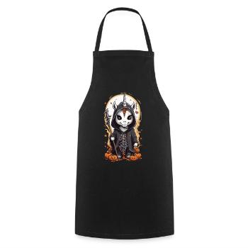 Magical Halloween Unicorn Wizard Gothic Style - Cooking Apron - black - Front - AI Model Male 185 dark (185cm)