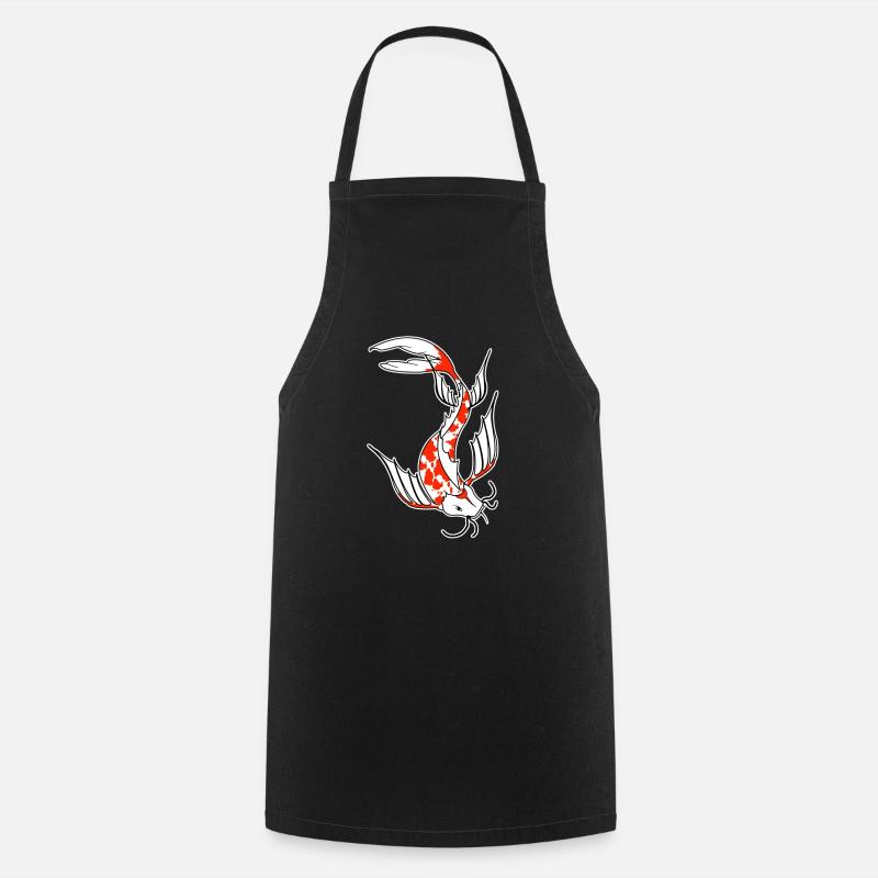 koi - Cooking Apron - black