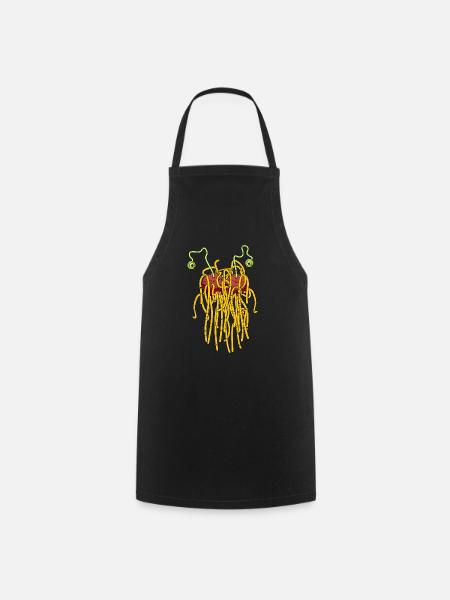 Pastafari - Flying spaghetti monster - Kochschürze - Schwarz