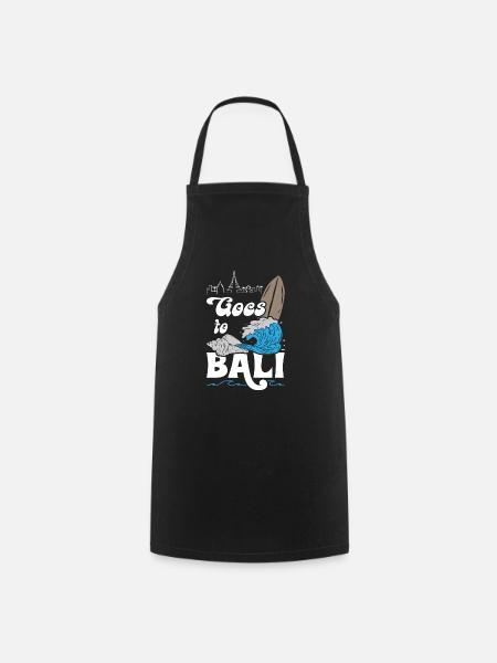 Goes to Bali Surfing - Kochschürze - Schwarz