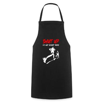 Dégagement courant - Tablier de cuisine - noir - Devant - AI Model Male 185 dark (185cm)