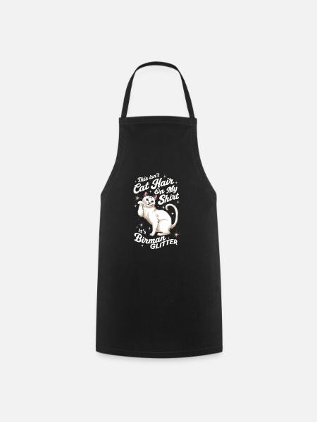 Katze Birma Geschenk - Kochschürze - Schwarz