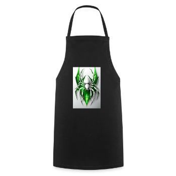White Animals Spider - Kochschürze - Schwarz - Vorne - AI Model Male 185 dark (185cm)