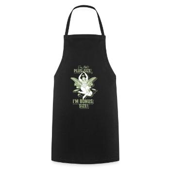 Curvy Poussin Bonus Taille Acceptation du corps - Tablier de cuisine - noir - Devant - AI Model Male 185 dark (185cm)