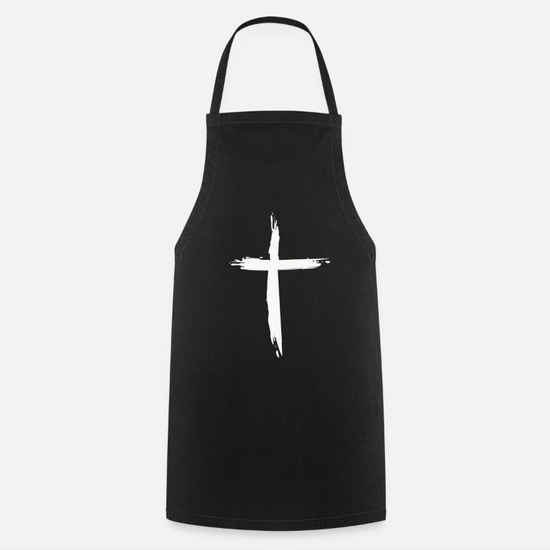 Croix - Tablier de cuisine - noir