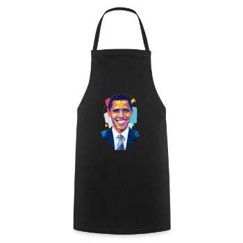 Barack Obama Digital Art - Tablier de cuisine - noir - Devant - AI Model Male 185 dark (185cm)