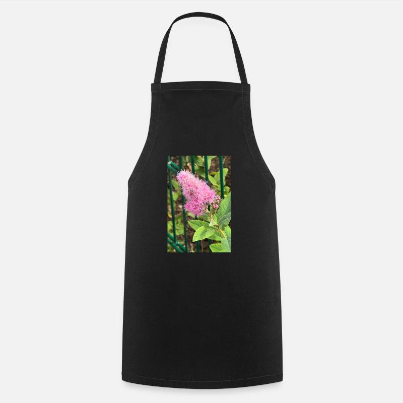Fleur rose - Tablier de cuisine - noir