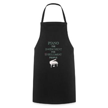 Instrument de piano pour les personnes intelligentes Retro Mint - Tablier de cuisine - noir - Devant - AI Model Male 185 dark (185cm)