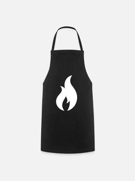 Flammen Symbol Vektor für eigene Designs - Kochschürze - Schwarz
