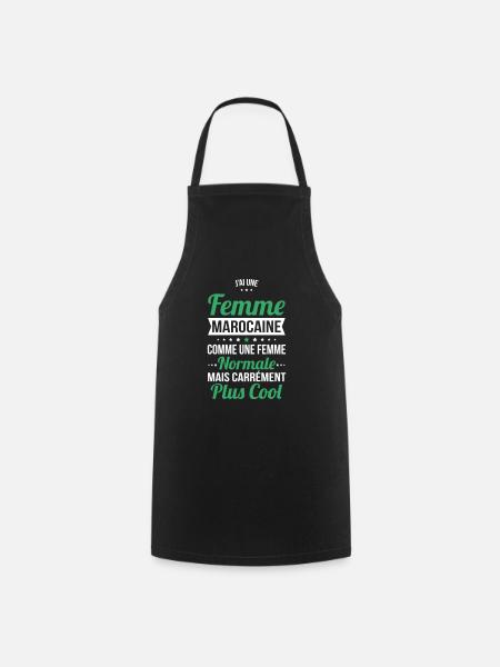 J'ai une femme Marocaine plus cool - Tablier de cuisine - noir
