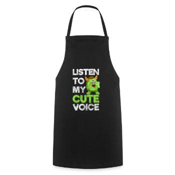 Monster Family - Cooking Apron - black - Front - AI Model Male 185 dark (185cm)