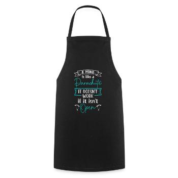 Parachutisme Jump Base Jump - Tablier de cuisine - noir - Devant - AI Model Male 185 dark (185cm)