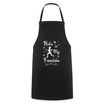 Motivation de remise en forme de cerceau - Tablier de cuisine - noir - Devant - AI Model Male 185 dark (185cm)