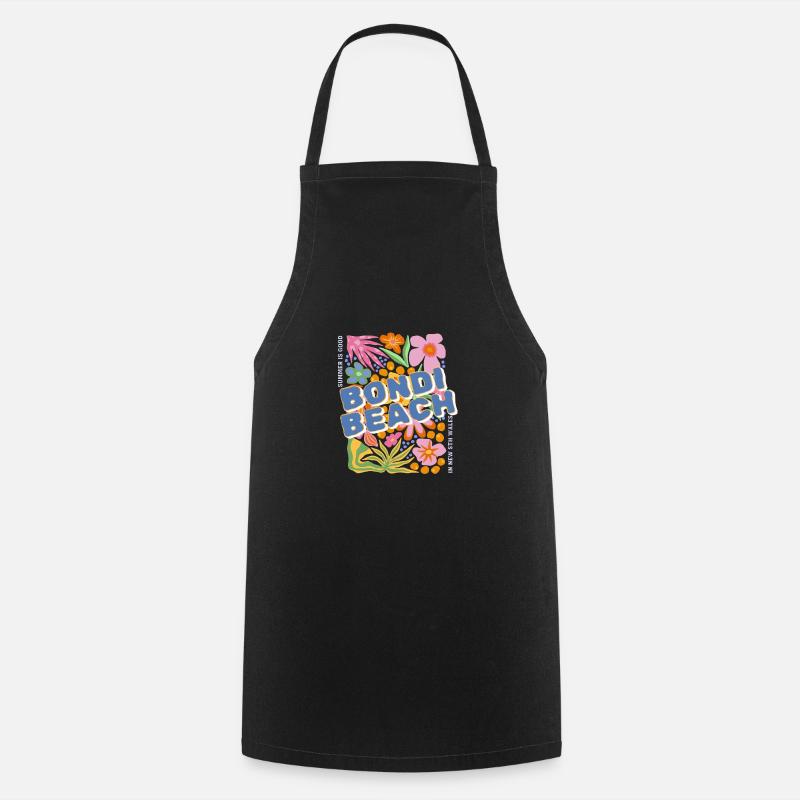 Bondi Beach summer is good in Australia - Cooking Apron - black