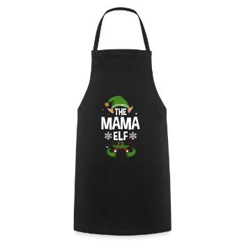 Le groupe familial Mama Elf Party Matching Mother - Tablier de cuisine - noir - Devant - AI Model Male 185 dark (185cm)