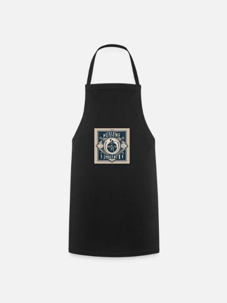 RetroBaseball #1 - Cooking Apron - black
