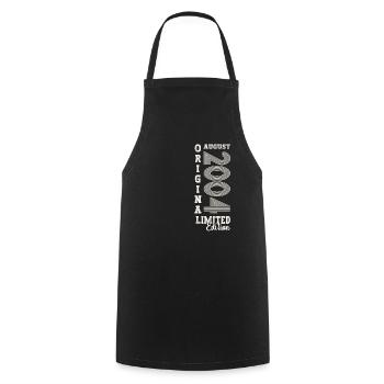 20ème Anniversaire Original Août 2004 Millésime 2004 - Tablier de cuisine - noir - Devant - AI Model Male 185 dark (185cm)