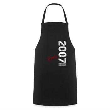 18. Geburtstag Geschenk Mann Vintage März 2007 - Kochschürze - Schwarz - Vorne - AI Model Male 185 dark (185cm)