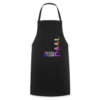 35th Birthday Gift Husband Original 1990's - Cooking Apron - black - Front - AI Model Male 185 dark (185cm)