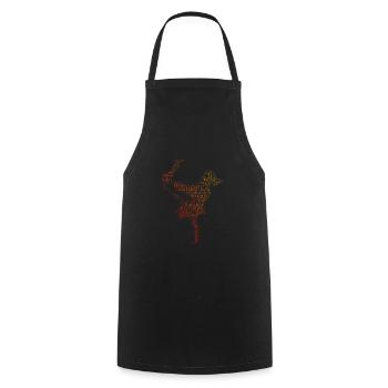 Skater Women Skateboarder Skateboarding Men - Cooking Apron - black - Front - AI Model Male 185 dark (185cm)