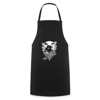 J’adore le batteur - j’adore la batterie - Tablier de cuisine - noir - Devant - AI Model Male 185 dark (185cm)