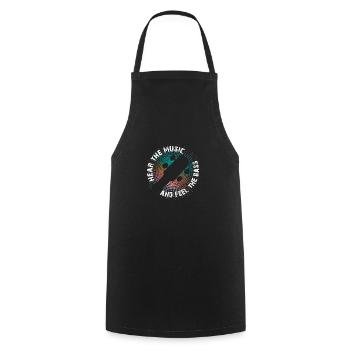 Vous entendez la musique mais vous sentez la basse - Tablier de cuisine - noir - Devant - AI Model Male 185 dark (185cm)